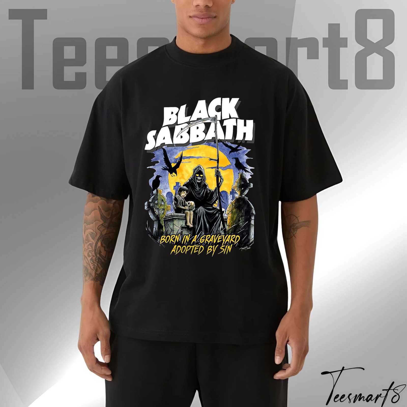 Black Sabbath Pumpkin Tee – Retro Halloween Rock Shirt